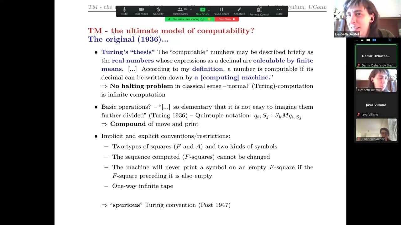 Liesbeth De Mol – Towards a diversified understanding of computability ...