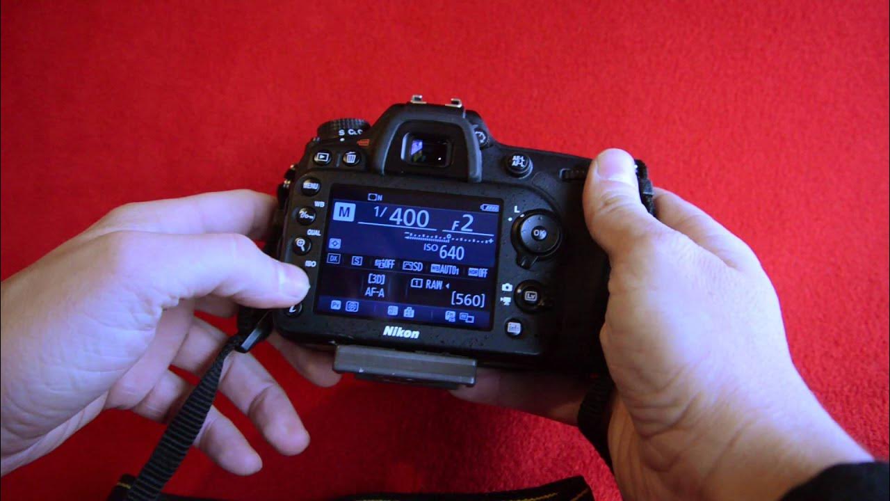 Quick ISO settings Nikon D7200 YouTube
