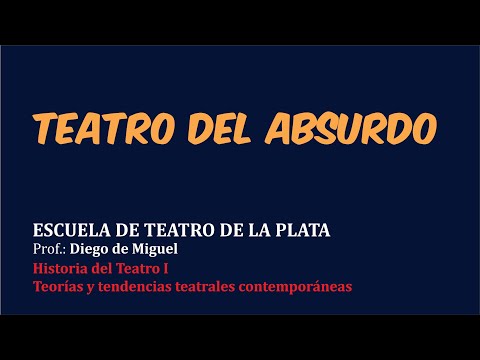 Video: ¿Cuándo se creó el teatro del absurdo?