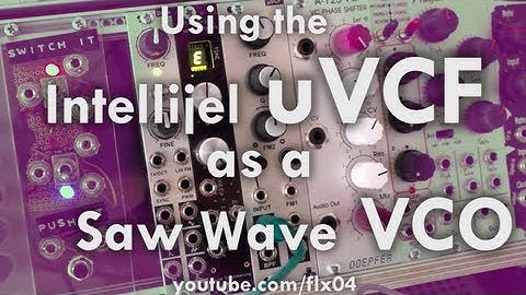 Intellijel uVCF as Saw Wave VCO (Eurorack/Doepfer Modular Synth Demo) #TTNM