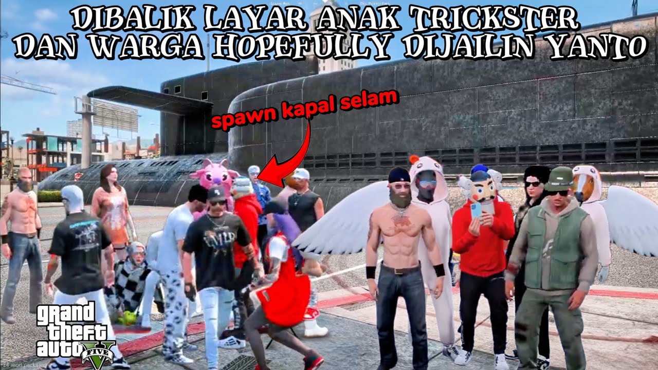 KEKOCAKAN YANTO DAN ANAK TRICKSTER DIBALIK LAYAR BARENG WARGA⁉️ GTA V ROLEPLAY #trickster #hopefully