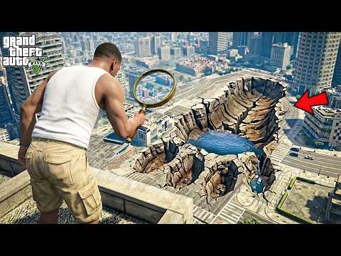 GTA 5 : Franklin Found A Mysterious Large Foot Print In GTA 5 ! (GTA 5 Mods)