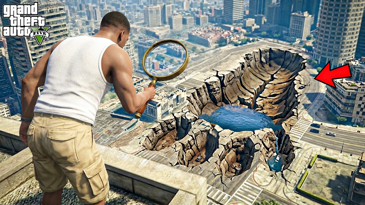 GTA 5 : Franklin Found A Mysterious Large Foot Print In GTA 5 ! (GTA 5 Mods)