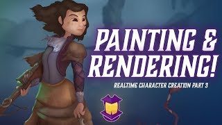 Painting & Rendering Realtime Character Design Part 3, Finale!