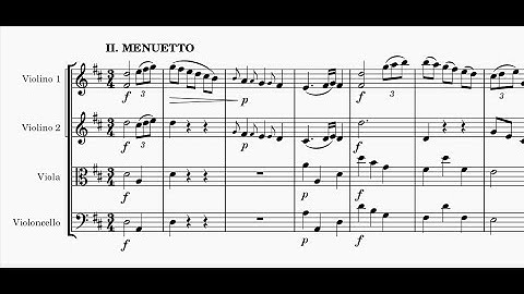 F. J. Haydn - String quartet in D major Op.1 N.3 Hob. III: 3 - II. Menuetto