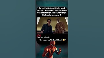 During the filming of Rush Hour 2 (2001), Chris Tucker broke the fourth wall so hard that even