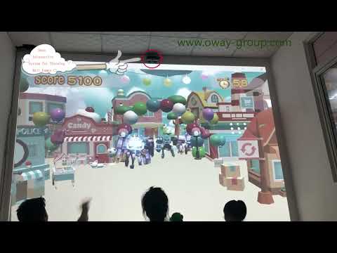 Smart kids game  floor/wall projection device interactive whiteboard multi points large screen