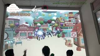 Smart kids game  floor/wall projection device interactive whiteboard multi points large screen