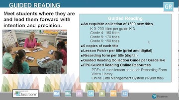 Overview of F&P Classroom Guided Reading Collection March 25