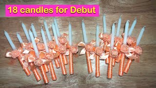 Debut Candles | Baptism Candles | Candle Decoration Ideas | 18th Birthday