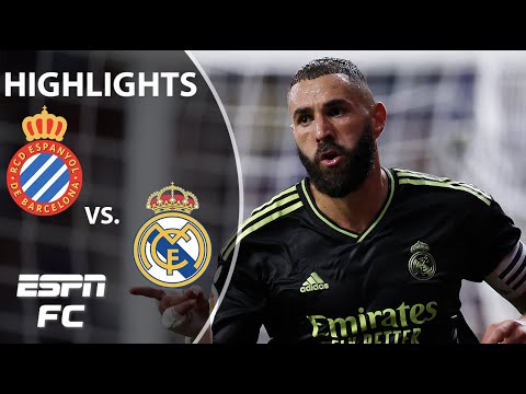 ejer Dangle Okklusion Karim Benzema SAVES THE DAY as Real Madrid win late vs. Espanyol 👀 |  LaLiga Highlights | ESPN FC - YouTube