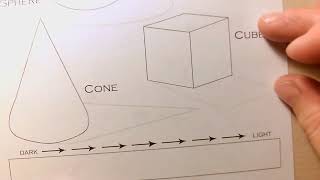 Mark Making Video 1 Cross Hatched Tonal Boxes and Bar