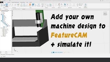 FeatureCAM 2019 Tutorial - Add import your machine design
