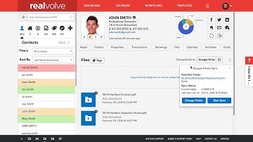 Realvolve CRM: Files Tab (Google Drive Sync)