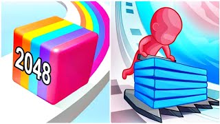 Most Satisfying 3D Games ! Jelly Run 2048 ! | ! Stack colors ! 😱 @LittleMoviesGamesFun screenshot 5