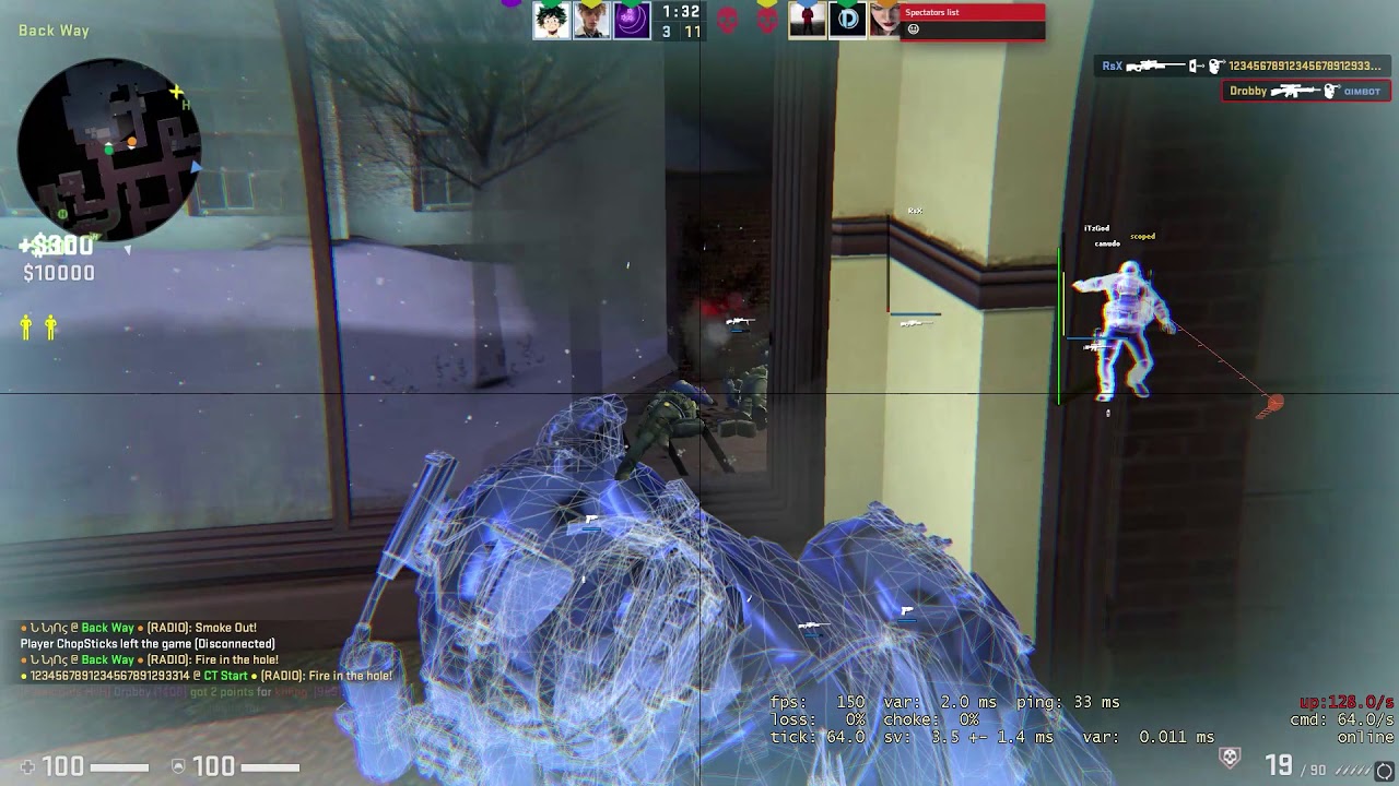 Hitting P100 ft. Aimware.net [HvH highlights]