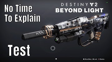 Destiny 2 Beyond Light: No Time To Explain Test (PC No Commentary)