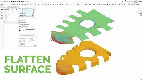 Flatten Surface in Onshape