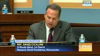 Rep Cicilline Questions FBI Director Comey on Encryption