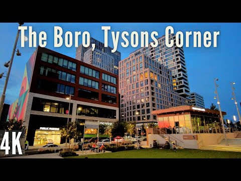 The Boro, Tysons Corner | Evening Walk | 4K | USA