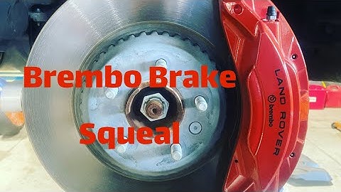 Brembo brakes squeal, brake pad resonance!