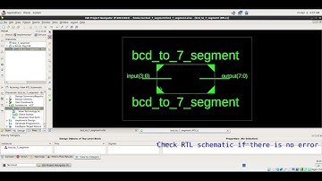 BCD to 7-SEGMENT decoder using VHDL code