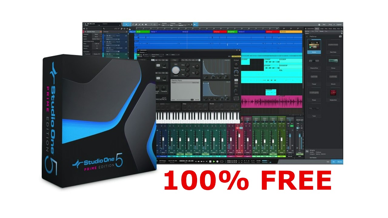 Studio One 5 Prime [DAW] "100%FREE" By PreSonus💥ฟรี...