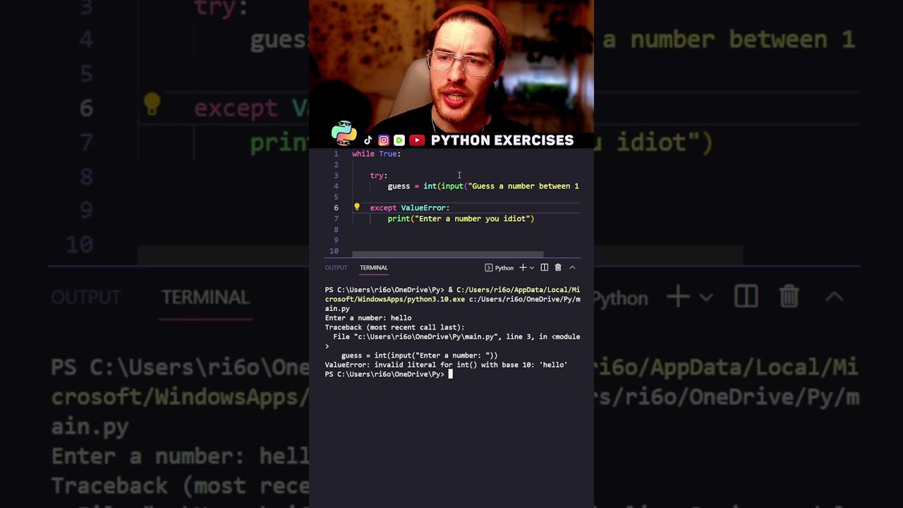 Handling Errors In Python
