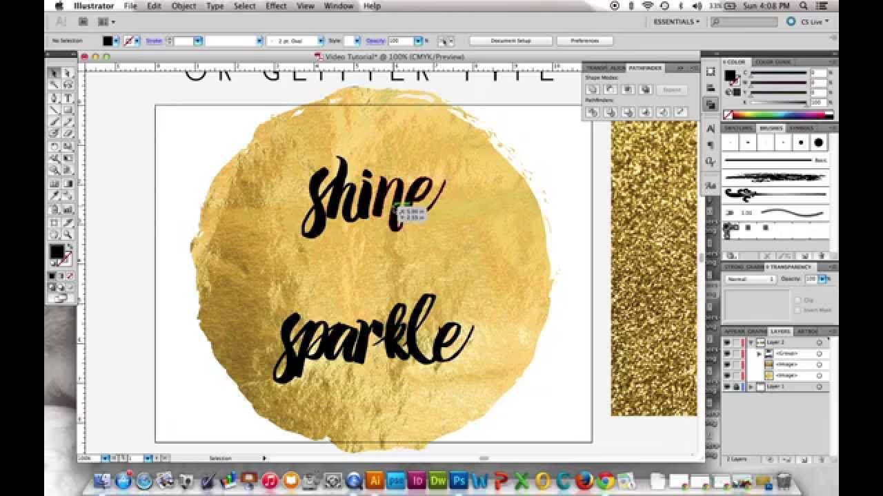 How To Apply Design Glitter Effect