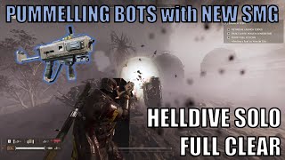 Helldivers 2 - New SMG-72 Pummeller vs Automatons - Helldive Solo Full Clear