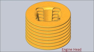 Engine Head (Solid Edge Tutorial)