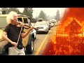 Man Plays Violin in Traffic as Lake Tahoe Residents Evacuate