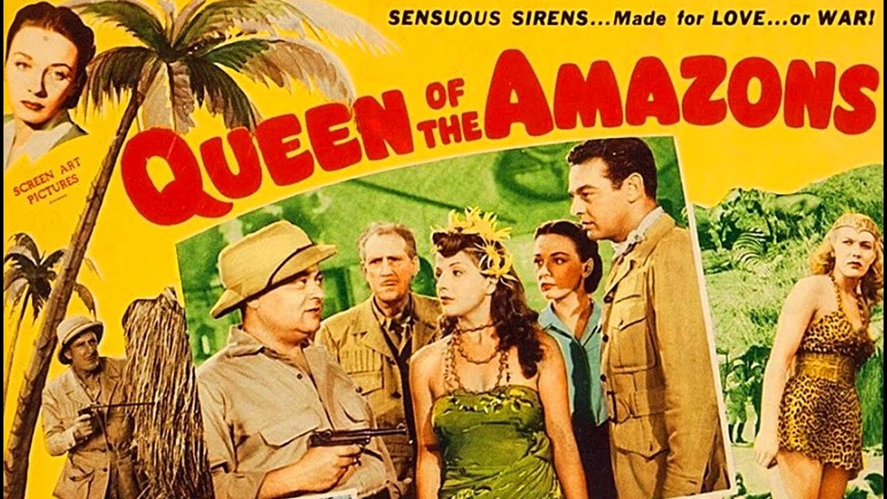 Queen of the Amazons  1947    Hollywood Adventure Movie   Robert Lowery  Patricia Morison