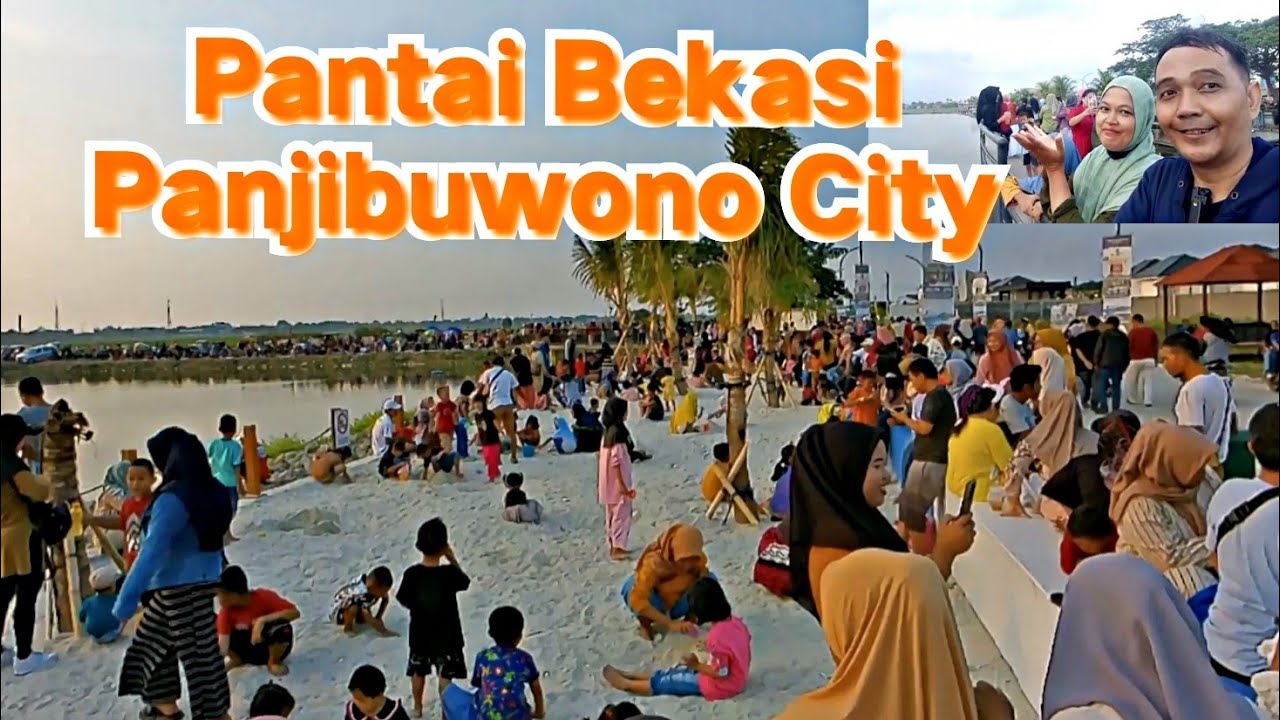 PANTAI BEKASI PASIR PUTIH PANJIBUWONO CITY BABELAN | GRATIS REKREASI & spot mancing, bekasi heboh