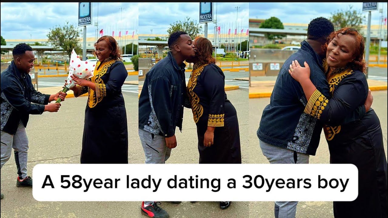 HE RECEIVED HIS SUGAR MUMMY FROM THE AIRPORT 🥰AGE IS JUST A NUMBER 🙌