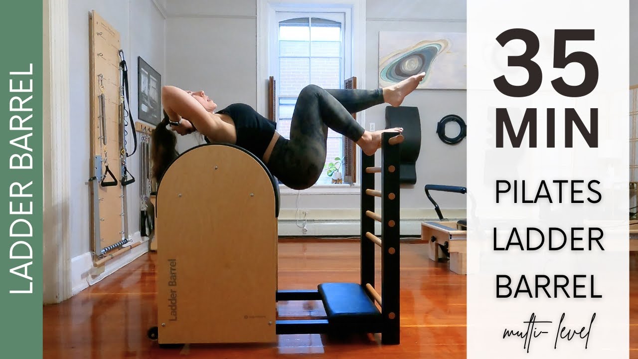 Пилатес: тренировка с использованием лестничного брусья | 35 мин | Разноуровневая | Реквизит: не ...