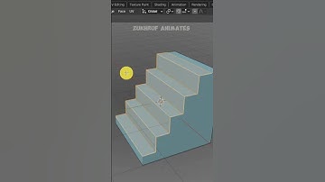 Blender Tip: 3d Stairs. #blender #3danimation #blender3d #shorts