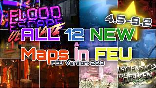 All 12 NEW Maps In Flood Escape Ultimate! || ⭐4.5-9.2⭐|| [FEU Ver. 26.3]