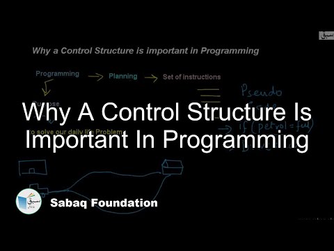 Why a Control Structure is important in Programming, Computer Science Lecture | Sabaq.pk