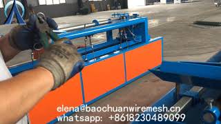 how to install the Fully automatic single wire chain link machine (7-1 total 7)
