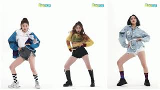 Mirrored Dance Comparison Yeji, Chaeryeong & Ryujin - Wannabe Itzy