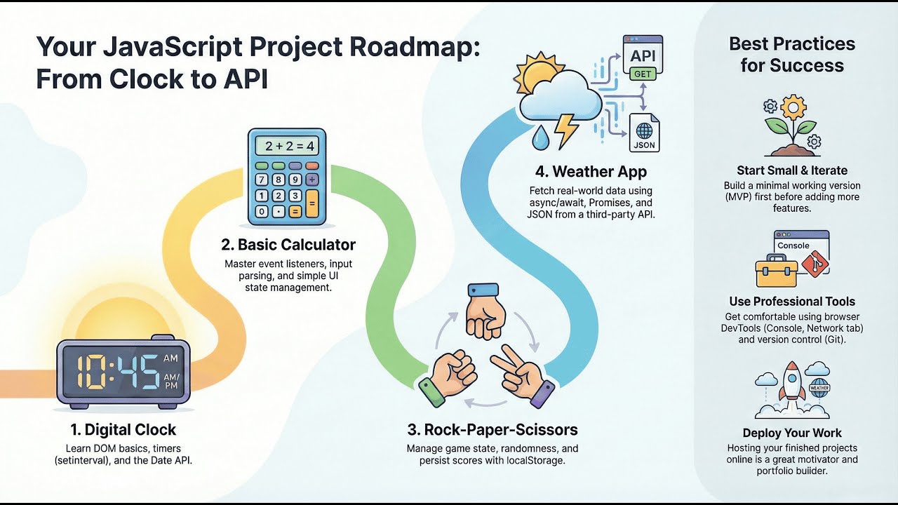 Building JavaScript Incrementally: Projects for Mastery 