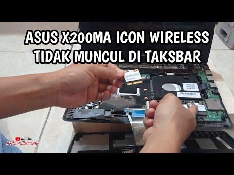 asus x200ma icon wireless tidak muncul di taksbar