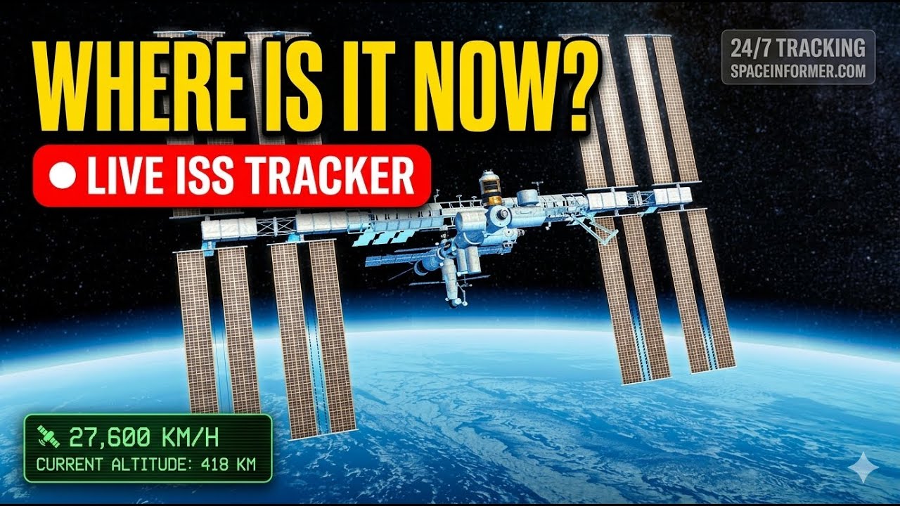 Iss Tracker Live π΄ LIVE: ISS Live Location Tracker: Real-Time Orbital Map & Data (Where ...