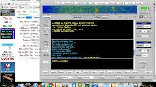 BPSK31 example QSO, KJ6EZQ with RA0CFA