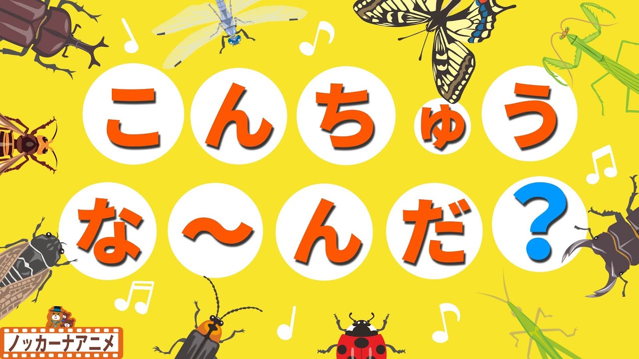 こんちゅうだいすき かくれている昆虫はなにかな 知育アニメ 赤ちゃんが喜ぶ動画 What Is The Insect To See From The Hole Youtube