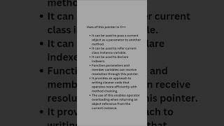 this pointer in C++ #cppprogramming #coding #strings #cpp #pointer #classes #object