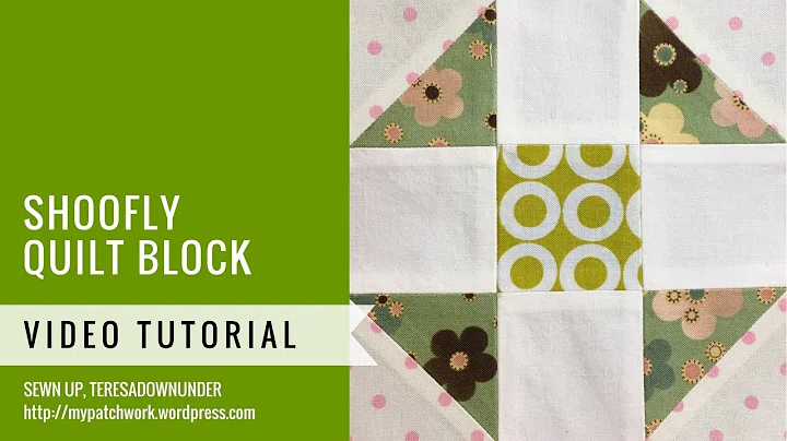 Shoofly quilt block - Mysteries Down Under quilt -...