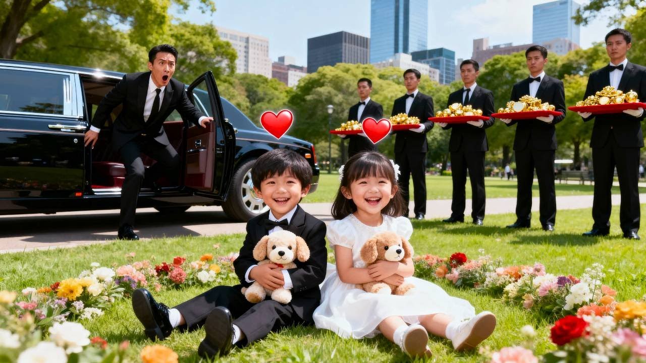 El mayordomo encuentra a dos ‘mini CEO’. Al instante, los lleva a casa… para el verdadero padre!