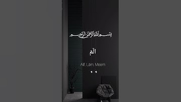 سورة البقرة | الآيات 1-4#سورة_البقرة #قرآن #تلاوة #القرآن_الكريم #راحة_قلبي #آيات #هدى #اسلاميات